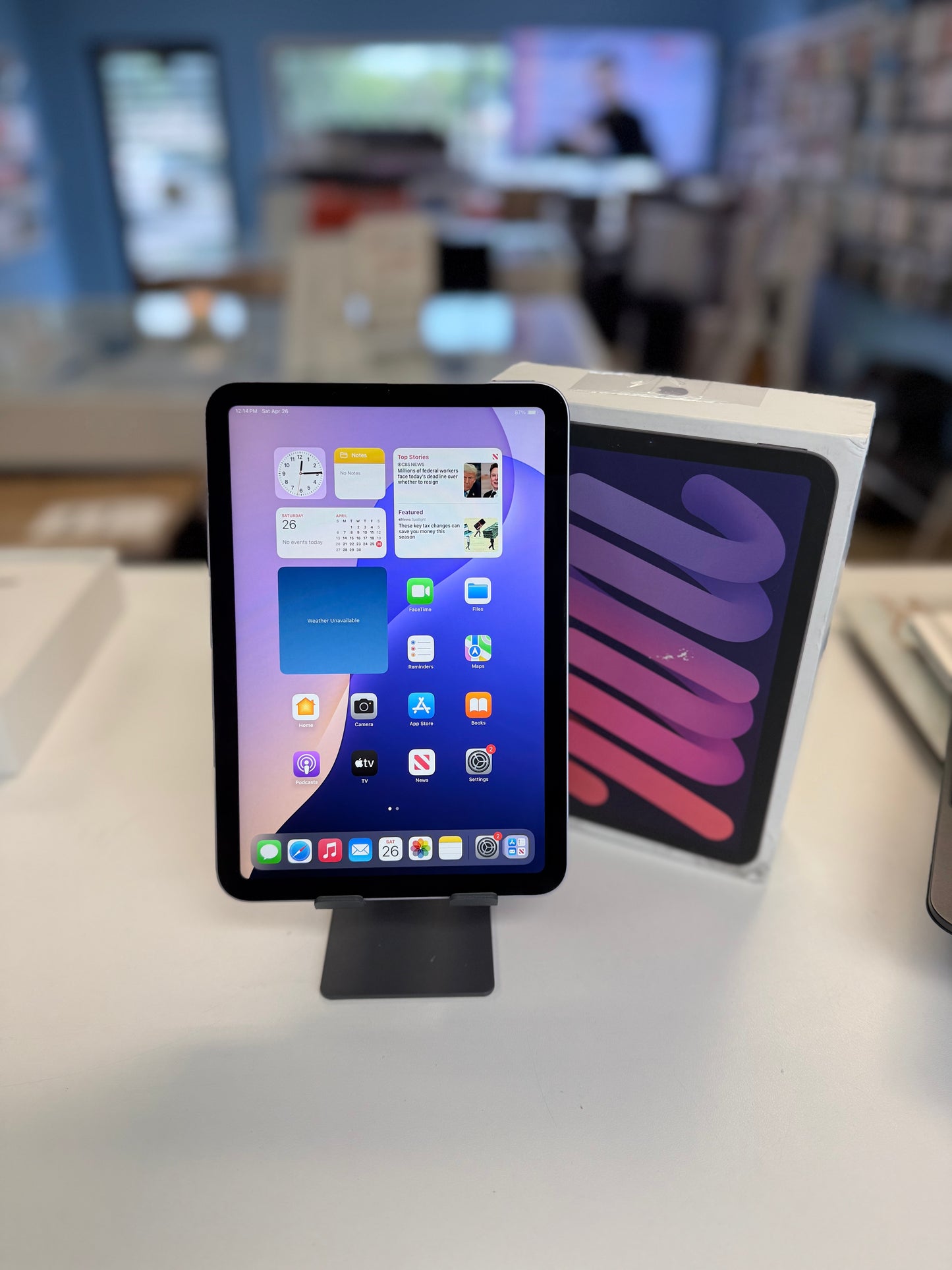 iPad Mini 7th Gen latest model Purple 128GB With Apple Care till Nov 2025