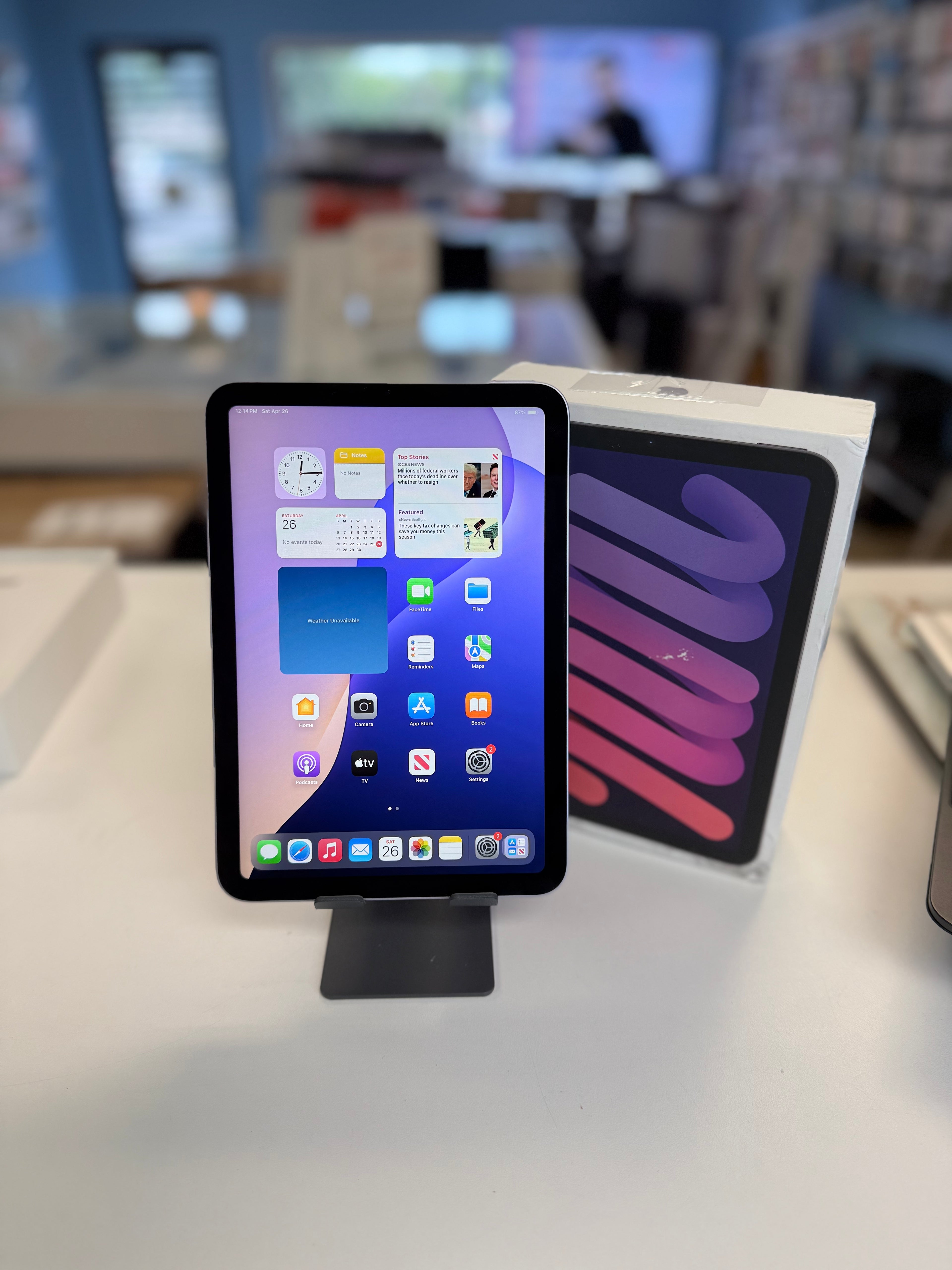 iPad Mini 7th Gen latest model Purple 128GB With Apple Care till Nov 2025