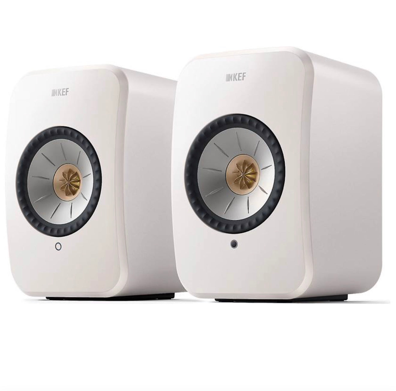 KEF LSX II LT Wireless HiFi Speakers Set Of 2 - Stone White