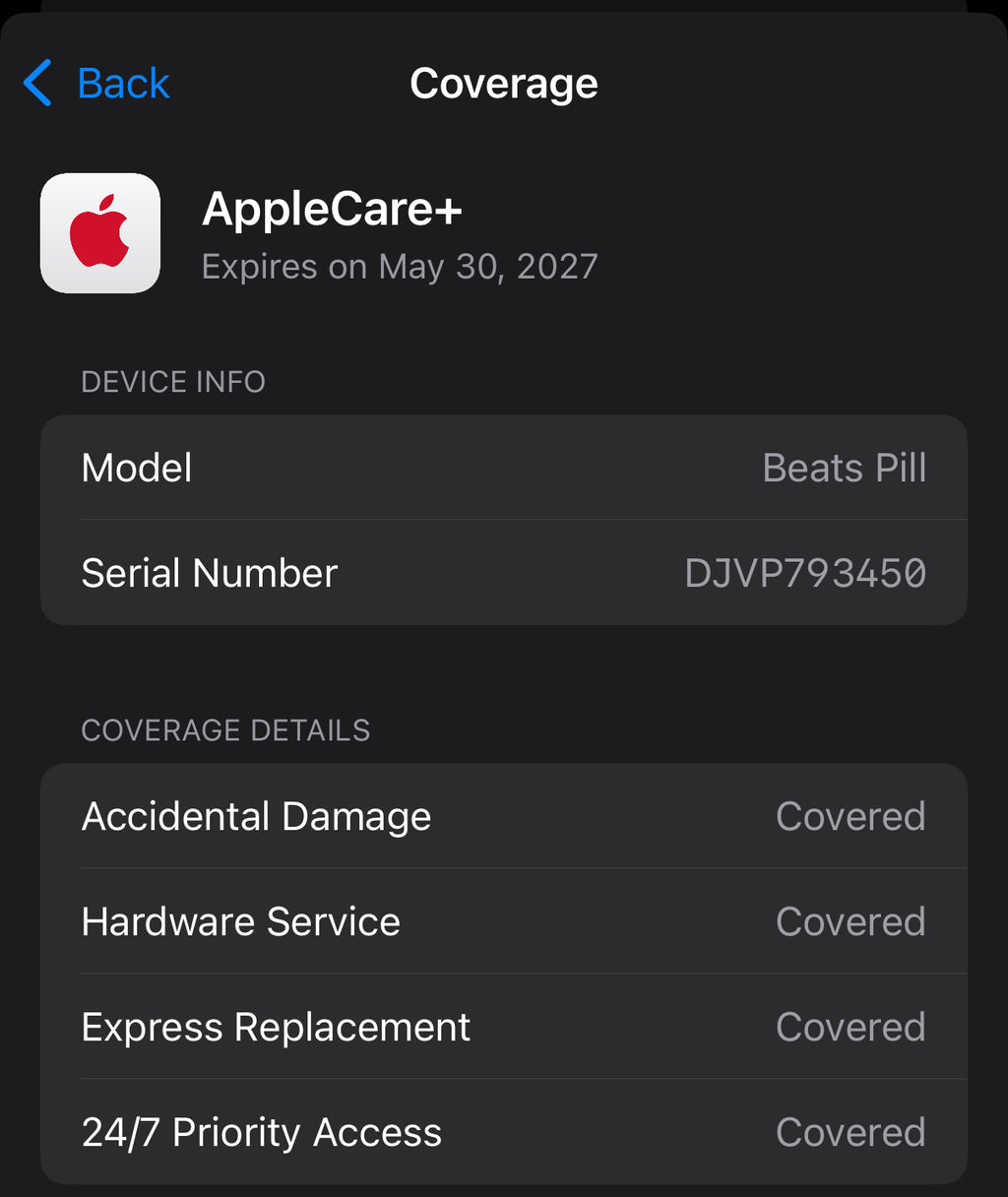 Beats Pill Original Beast Speaker with Apple Warranty till 2027