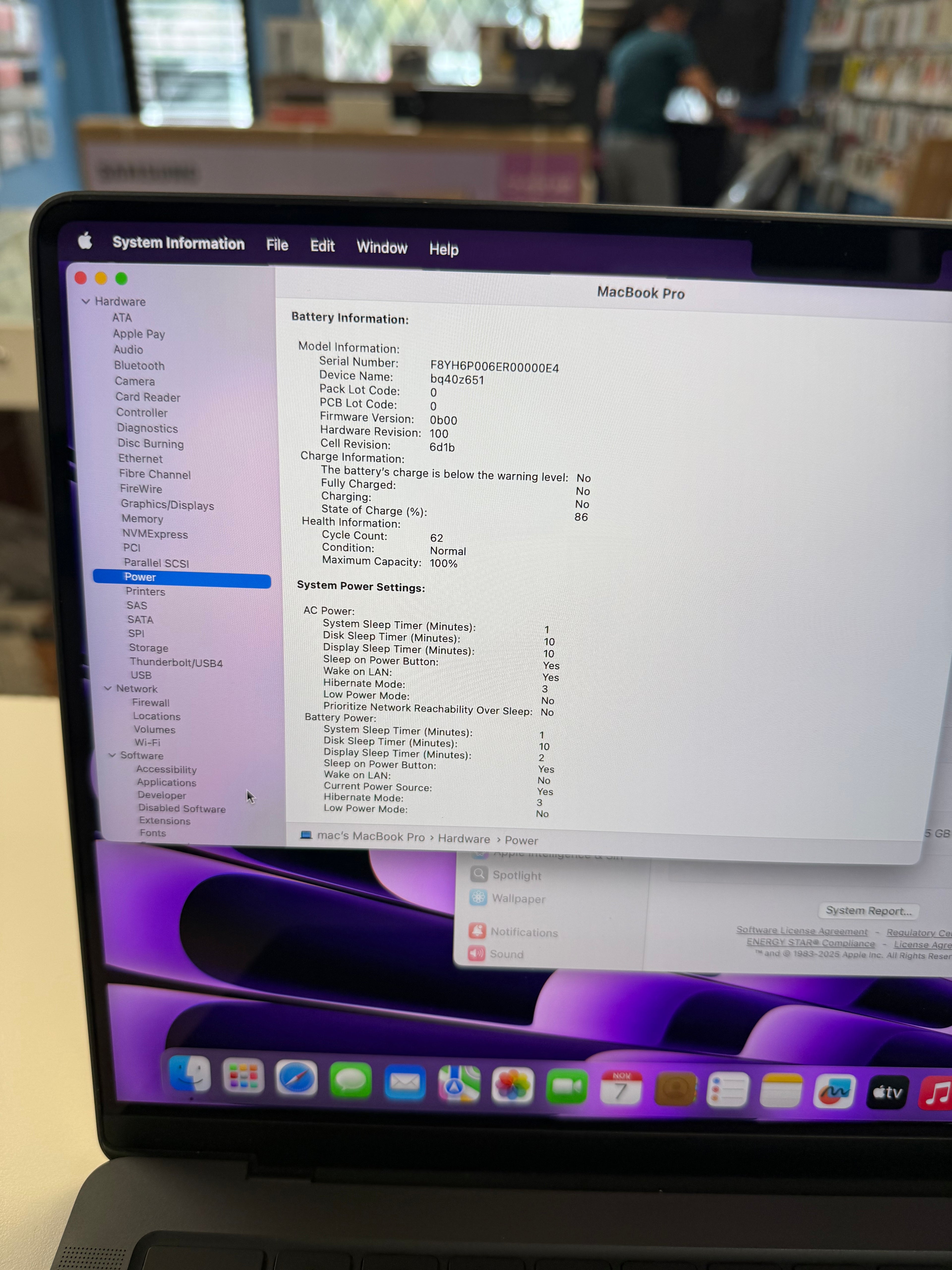 MacBook Pro 14" M3 Pro  18GB RAM, 1TB SSD Battery Cycle 62 like New