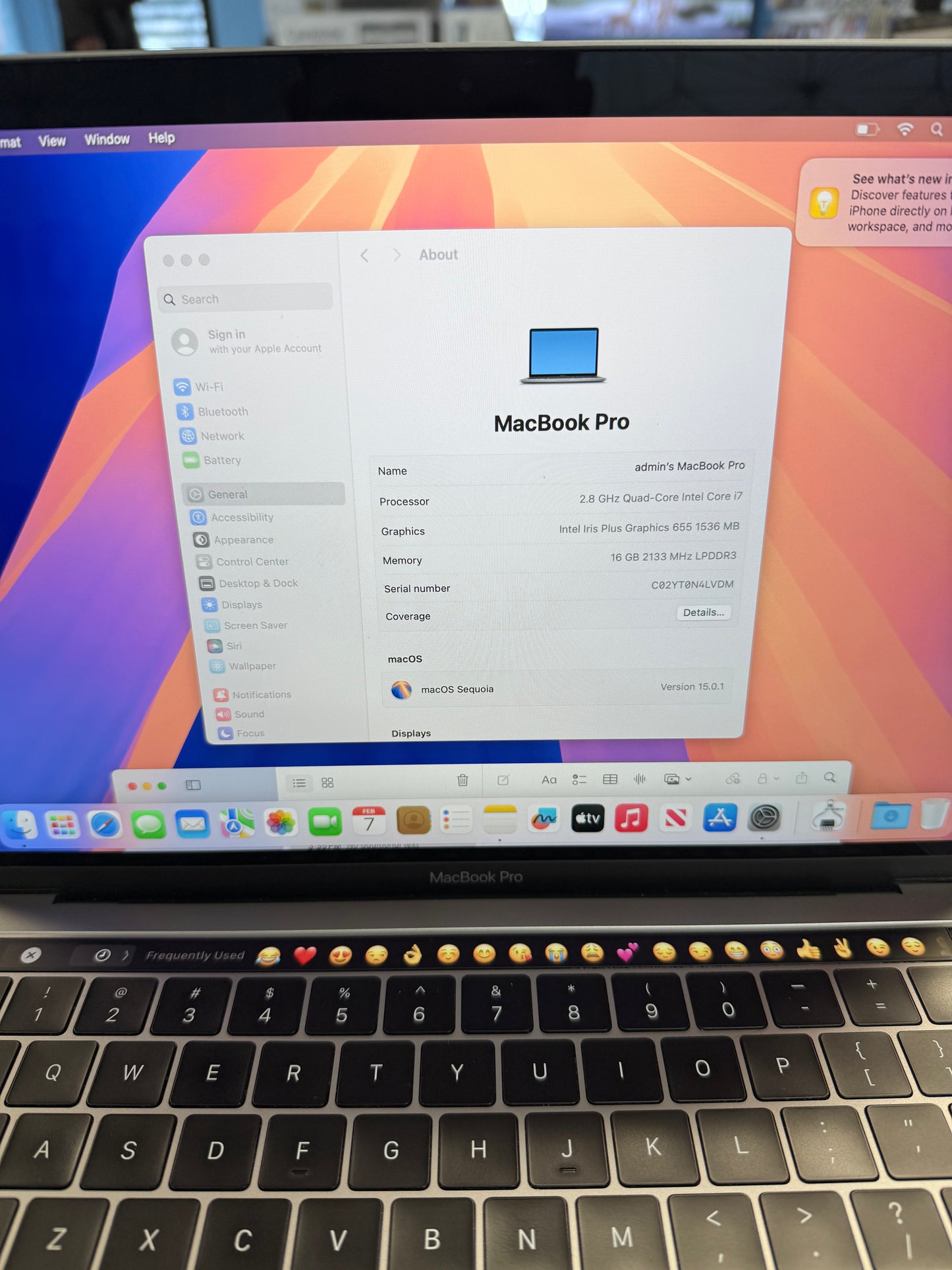 MacBook Pro 13inch 2019