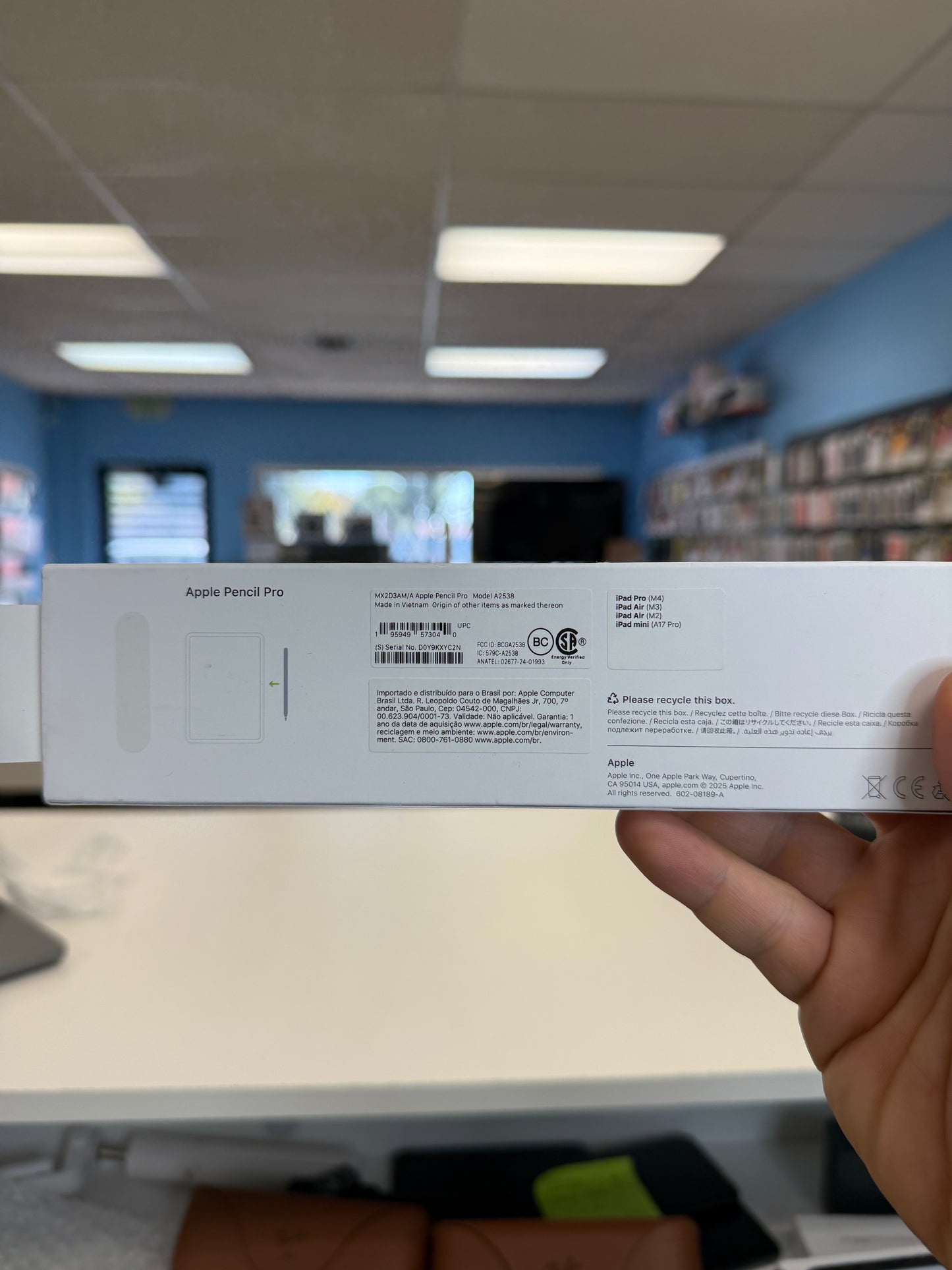 Apple Pencil Pro for iPad Pro M4/5 & iPad Air M2/3 With Apple Warranty Till 2026