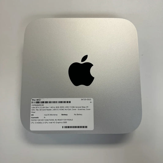 Mac Mini I5/8/500 macOS Monterey 2020 Version With Final Cut Pro & Logic Pro X