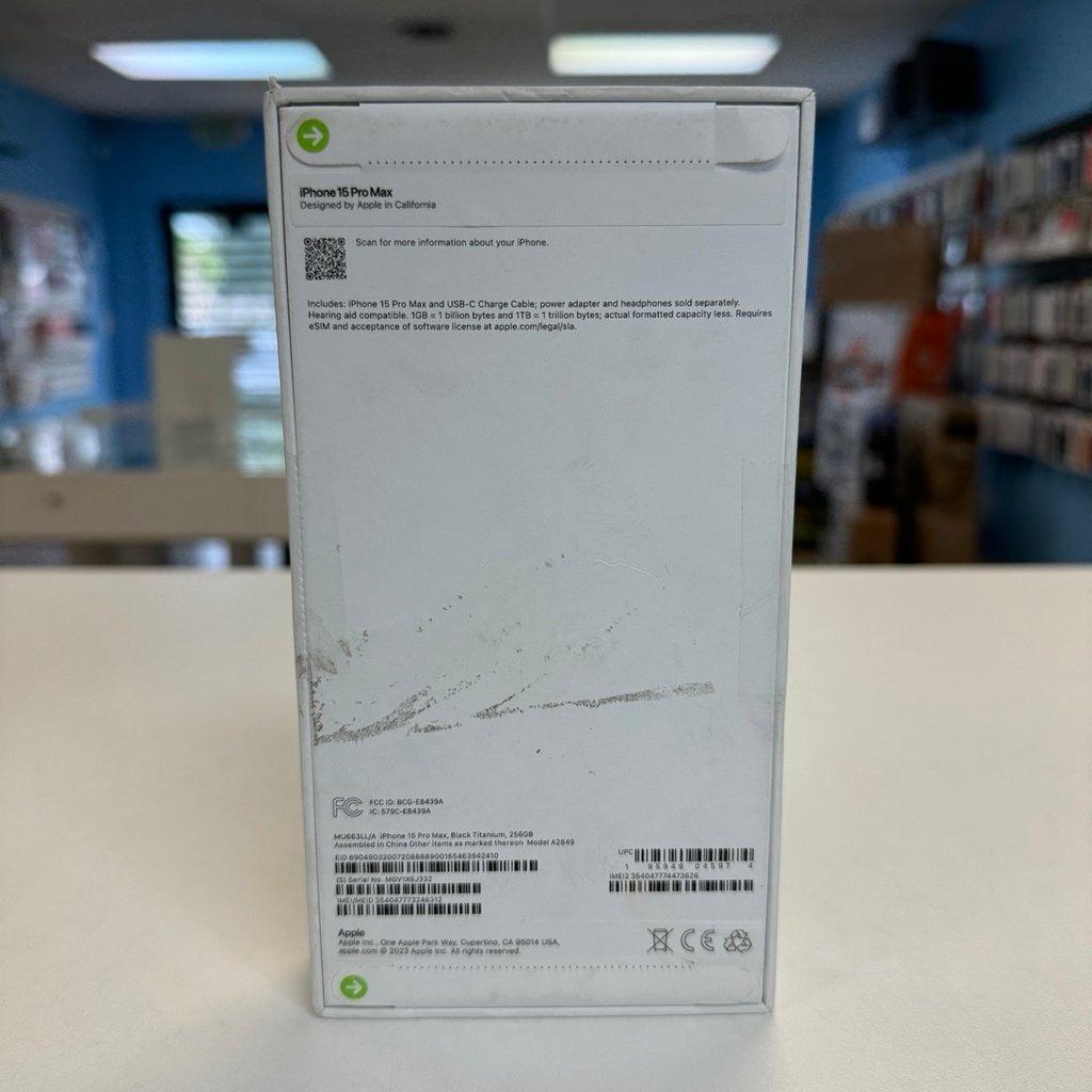 iPhone 15 Pro Max 256GB New Unlocked Sealed with Apple Care Plus Sep 2025